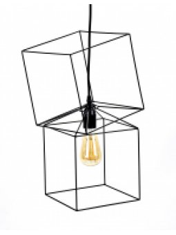 LAMPADA CONCUBINA NERA 22X22 H46