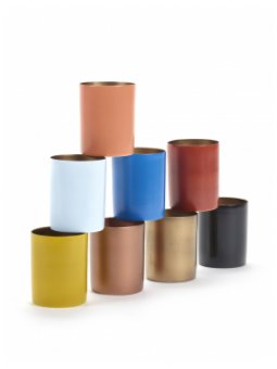 CANDELA PORCELLANA ORO/COLORE ASS/8 D 6 H 7,8