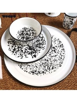 PIATTO PORTATA  SMALTATO LINEA PASTA & PASTA 35xH3,8cm