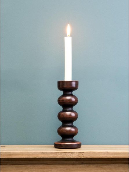 Bougeoir Marron 3 Anelli/p/candele Portacandela Casa 32169