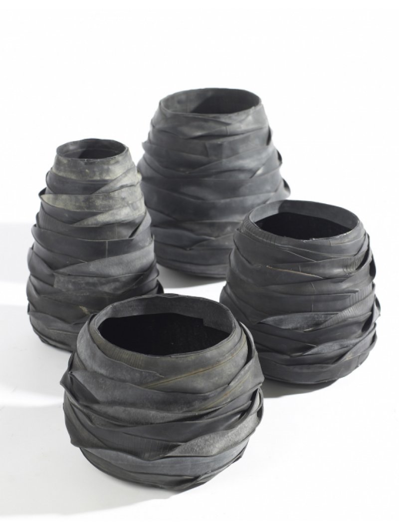 VASO GOMMA  RICICLATA H25
