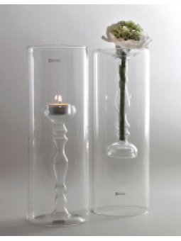 PORTA CANDELE VETRO