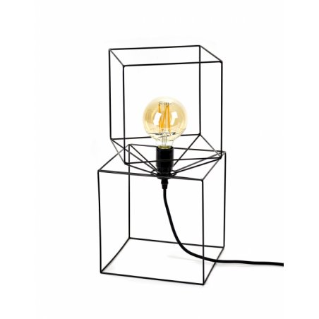 LAMPADA CONCUBINA NERA 22X22 H46