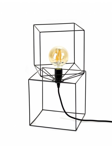 LAMPADA CONCUBINA NERA 22X22 H46