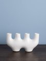 Bougeoir Ceramique/p/candele Bianco Portacandela Casa 33287